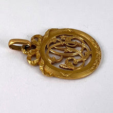 Load image into Gallery viewer, French 18K Yellow Gold Monogram Charm Pendant