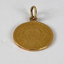 Load image into Gallery viewer, Costa Rica Dos Colones Coin 22K Yellow Gold Charm Pendant