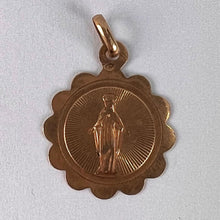 Load image into Gallery viewer, French Virgin Mary 18K Rose Gold Charm Pendant