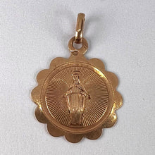 Load image into Gallery viewer, French Virgin Mary 18K Rose Gold Charm Pendant