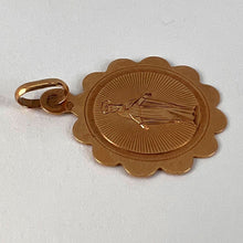 Load image into Gallery viewer, French Virgin Mary 18K Rose Gold Charm Pendant