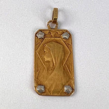 Load image into Gallery viewer, French Virgin Mary 18K Yellow White Gold Charm Pendant
