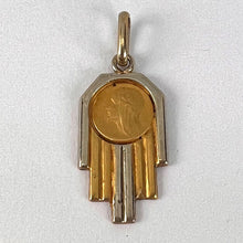 Load image into Gallery viewer, French Virgin Mary 18K Yellow White Gold Charm Pendant