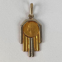 Load image into Gallery viewer, French Virgin Mary 18K Yellow White Gold Charm Pendant