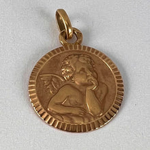 Load image into Gallery viewer, French Rafael’s Cherub 18K Rose Gold Charm Pendant