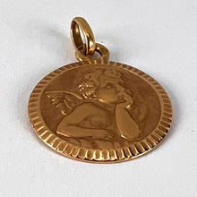 Load image into Gallery viewer, French Rafael’s Cherub 18K Rose Gold Charm Pendant