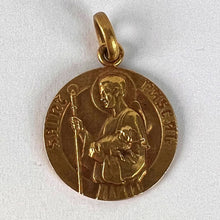 Load image into Gallery viewer, French Saint Pascal 18K Yellow Gold Charm Pendant