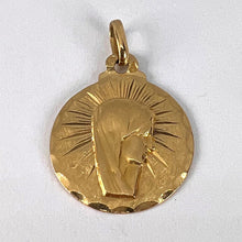 Load image into Gallery viewer, French Virgin Mary 18K Yellow Gold Charm Pendant