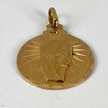 Load image into Gallery viewer, French Virgin Mary 18K Yellow Gold Charm Pendant