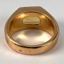 Load image into Gallery viewer, French Citrine 18 Karat Yellow Gold Tank Ring