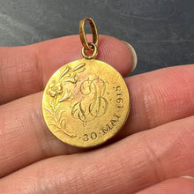 Load image into Gallery viewer, French Dropsy 18K Yellow Gold Virgin Mary Charm Pendant