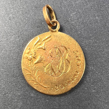 Load image into Gallery viewer, French Dropsy 18K Yellow Gold Virgin Mary Charm Pendant