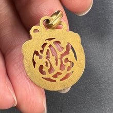Load image into Gallery viewer, French 18K Yellow Gold Monogram Charm Pendant
