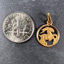 Load image into Gallery viewer, Aries Zodiac 18K Yellow Gold Charm Pendant