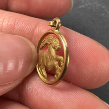 Load image into Gallery viewer, Aries Zodiac 18K Yellow Gold Charm Pendant