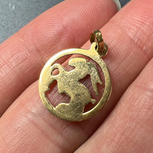 Load image into Gallery viewer, Aries Zodiac 18K Yellow Gold Charm Pendant