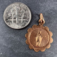 Load image into Gallery viewer, French Virgin Mary 18K Rose Gold Charm Pendant