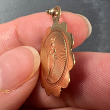 Load image into Gallery viewer, French Virgin Mary 18K Rose Gold Charm Pendant