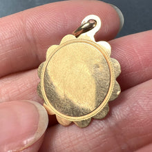 Load image into Gallery viewer, French Virgin Mary 18K Rose Gold Charm Pendant