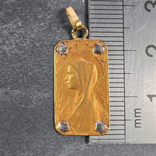 Load image into Gallery viewer, French Virgin Mary 18K Yellow White Gold Charm Pendant