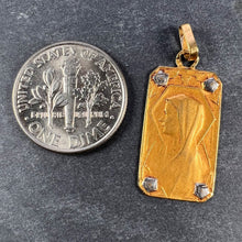 Load image into Gallery viewer, French Virgin Mary 18K Yellow White Gold Charm Pendant