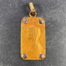 Load image into Gallery viewer, French Virgin Mary 18K Yellow White Gold Charm Pendant