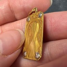 Load image into Gallery viewer, French Virgin Mary 18K Yellow White Gold Charm Pendant