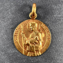 Load image into Gallery viewer, French Saint Pascal 18K Yellow Gold Charm Pendant