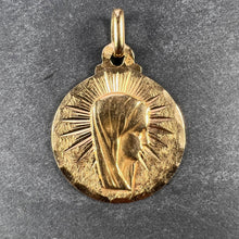 Load image into Gallery viewer, French Virgin Mary 18K Yellow Gold Charm Pendant