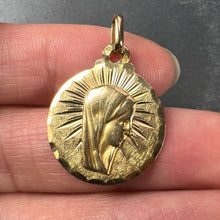Load image into Gallery viewer, French Virgin Mary 18K Yellow Gold Charm Pendant
