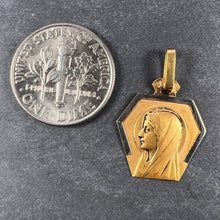 Load image into Gallery viewer, French Virgin Mary 18K Yellow White Gold Charm Pendant