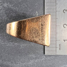 Load image into Gallery viewer, French Marin Paris Green Emerald 18 Karat Yellow Gold Tank Pinky Ring