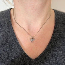 Load image into Gallery viewer, Antique 18K Rose Gold Silver Ruby Diamond Chick Charm Pendant