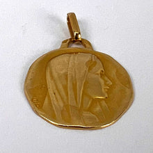 Load image into Gallery viewer, French Perroud Virgin Mary 18K Yellow Gold Charm Pendant
