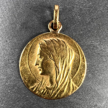 Load image into Gallery viewer, French Virgin Mary 18K Yellow Gold Pendant Charm