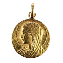 Load image into Gallery viewer, French Virgin Mary 18K Yellow Gold Pendant Charm