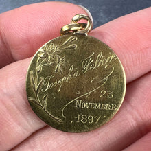 Load image into Gallery viewer, French Virgin Mary 18K Yellow Gold Pendant Charm