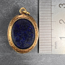 Load image into Gallery viewer, French Lapis Lazuli 18K Yellow Gold Charm Pendant