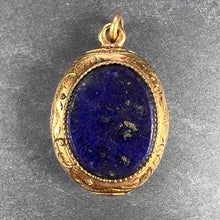 Load image into Gallery viewer, French Lapis Lazuli 18K Yellow Gold Charm Pendant