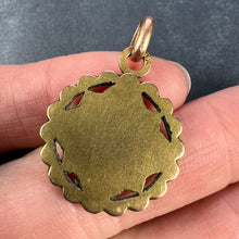 Load image into Gallery viewer, French Virgin Mary Rolled 18K Yellow Rose Gold Charm Pendant