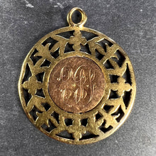 Load image into Gallery viewer, French Dropsy Madonna and Child 18K Yellow Rose Gold Charm Pendant