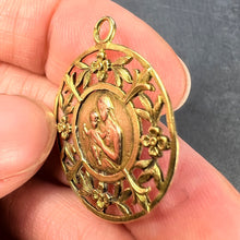 Load image into Gallery viewer, French Dropsy Madonna and Child 18K Yellow Rose Gold Charm Pendant