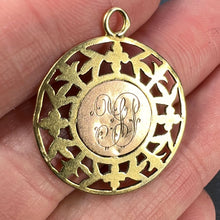 Load image into Gallery viewer, French Dropsy Madonna and Child 18K Yellow Rose Gold Charm Pendant