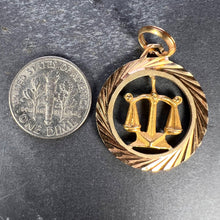 Load image into Gallery viewer, Zodiac Libra 18K Yellow Gold Charm Pendant