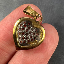 Load image into Gallery viewer, Italian Love Heart 18K Yellow White Gold Diamond Charm Pendant