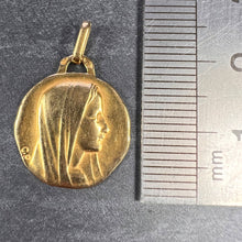 Load image into Gallery viewer, French Perroud Virgin Mary 18K Yellow Gold Charm Pendant