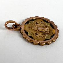 Load image into Gallery viewer, French Virgin Mary Rolled 18K Yellow Rose Gold Charm Pendant