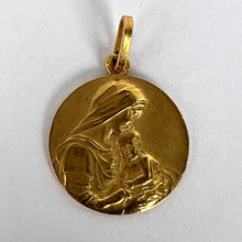 Load image into Gallery viewer, French Sellier Madonna and Child 18K Yellow Gold Charm Pendant