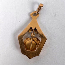 Load image into Gallery viewer, French Rose 18K Yellow Gold Pearl Charm Pendant