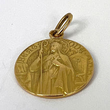 Load image into Gallery viewer, French Saint Oda 18K Yellow Gold Charm Pendant